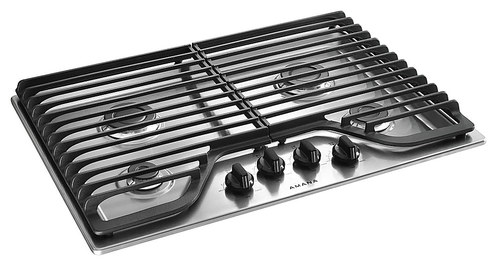 Amana AGC6540KFS 30-Inch Gas Cooktop With 4 Burners - Stainless Steel