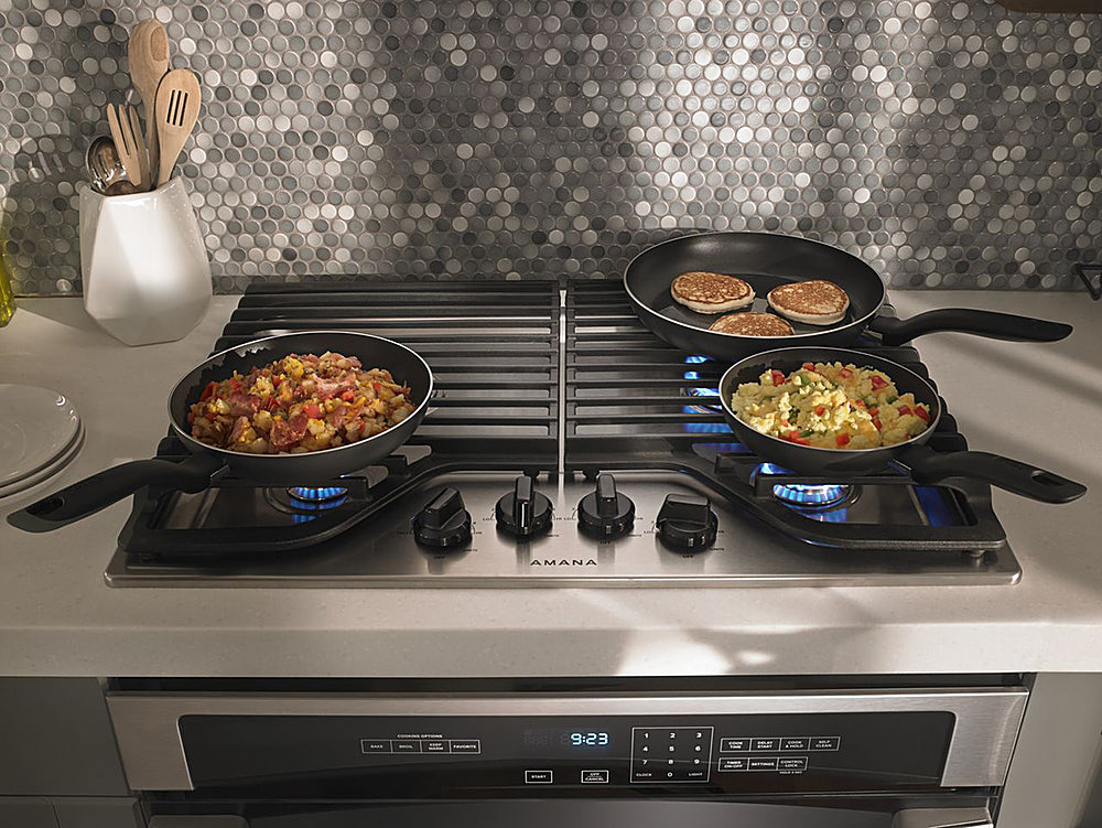 Amana AGC6540KFS 30-Inch Gas Cooktop With 4 Burners - Stainless Steel