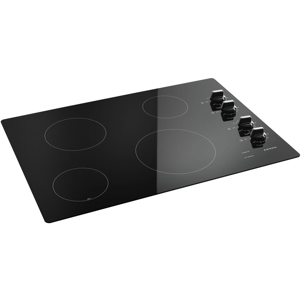 Amana AEC6540KFB 30-Inch Electric Cooktop With Multiple Settings - Black