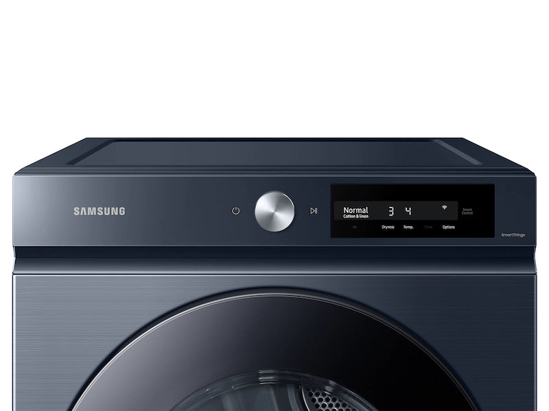Samsung DVG46BB6700DA3 Bespoke 7.5 Cu. Ft. Large Capacity Gas Dryer With Super Speed Dry And Ai Smart Dial In Brushed Navy
