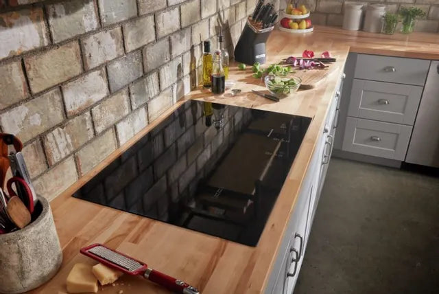 Kitchenaid KCES950KBL 30" Electric Cooktop With 5 Elements And Touch-Activated Controls