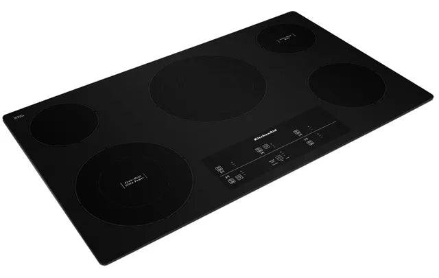 Kitchenaid KCES956KBL 36" Electric Cooktop With 5 Elements And Touch-Activated Controls