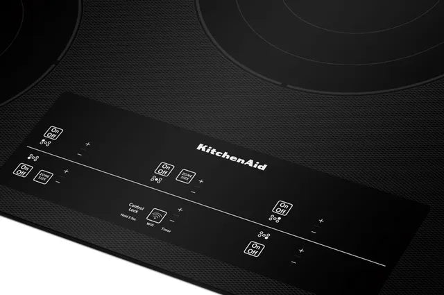Kitchenaid KCES956KBL 36" Electric Cooktop With 5 Elements And Touch-Activated Controls