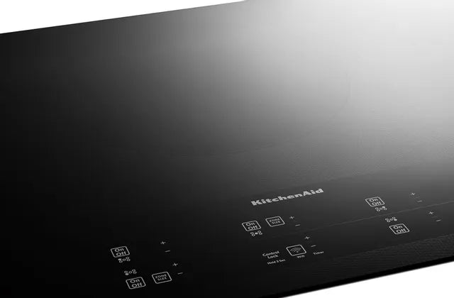Kitchenaid KCES956KBL 36" Electric Cooktop With 5 Elements And Touch-Activated Controls