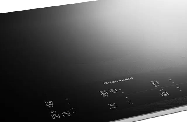 Kitchenaid KCES956KSS 36" Electric Cooktop With 5 Elements And Touch-Activated Controls