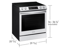 Samsung NE63BB851112AA Bespoke 6.3 Cu. Ft. Smart Front Control Slide-In Electric Range With Air Fry & Wi-Fi In White Glass