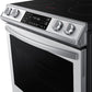 Samsung NE63BB861112AA Bespoke 6.3 Cu. Ft. Smart Rapid Heat Induction Slide-In Range With Air Fry & Convection+ In White Glass