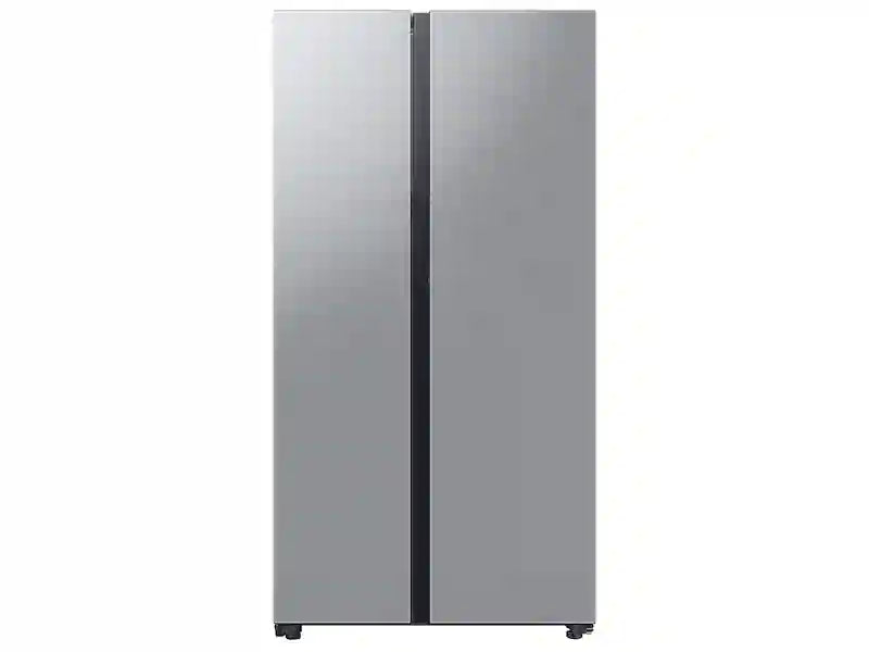 Samsung RS28CB7600QLAA Bespoke Side-By-Side 28 Cu. Ft. Refrigerator With Beverage Center™ In Stainless Steel