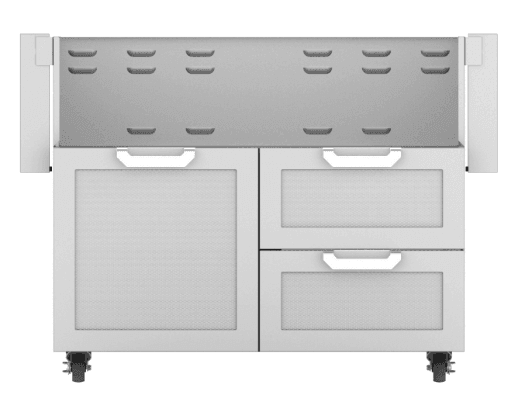 Hestan GCR42WH Hestan 42" Tower Cart With Double Drawer And Door Gcr42 - White (Custom Color: Froth)