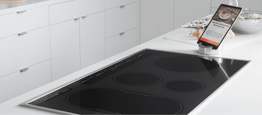 Hestan KICS36MS 36" Smart Induction Cooktop W/ 5 Induction Cooking Zones - Metallic Silver