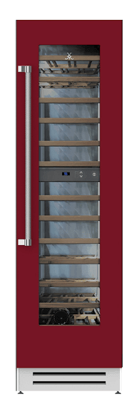 Hestan KWCL24BG 24" Wine Cellar - Left Hinge - Burgundy / Tin Roof