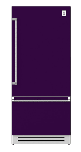 Hestan KRBL36PP 36" Bottom Mount, Bottom Compressor Refrigerator - Left Hinge - Purple / Lush