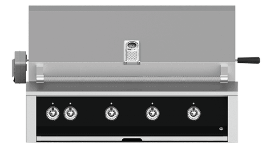 Hestan EMBR42LPBK Aspire Series - 42" Liquid Propane Built In Grill W/ U-Burners, Sear Burner And Rotisserie - Stealth / Black