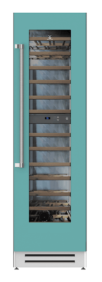 Hestan KWCR24TQ 24" Wine Cellar - Right Hinge - Turquoise / Bora Bora