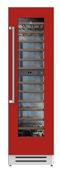 Hestan KWCR24RD 24" Wine Cellar - Right Hinge - Red / Matador