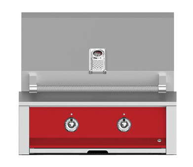 Hestan EMB30LPRD Aspire Series - 30" Liquid Propane Built In Grill W/ U-Burner And Sear Burner - Matador / Red