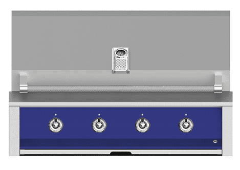 Hestan EMB42NGBU Aspire Series - 42" Natural Gas Built In Grill W/ U-Burners And Sear Burner - Prince / Blue