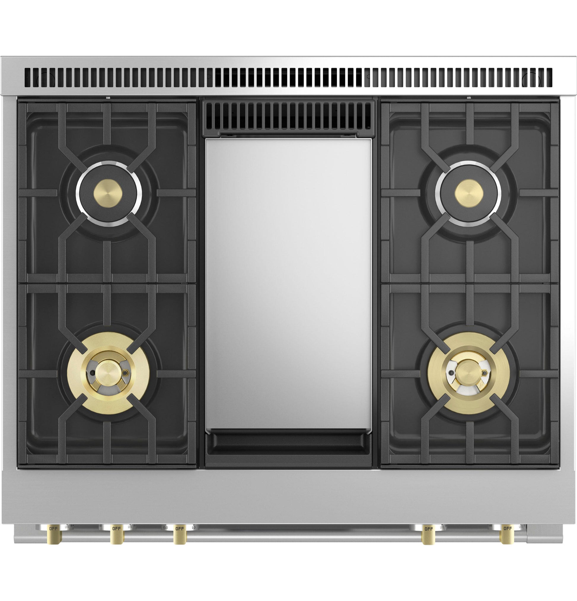 Monogram ZDP364NDTSS Monogram 36" Dual-Fuel Professional Range With 4 Burners And Griddle (Natural Gas)