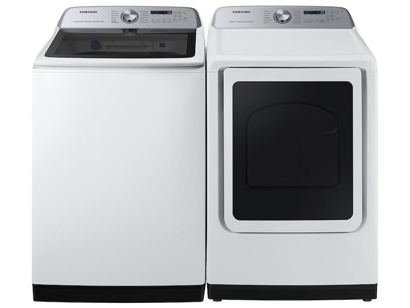 Samsung DVG52A5500W 7.4 Cu. Ft. Smart Gas Dryer With Steam Sanitize+ In White