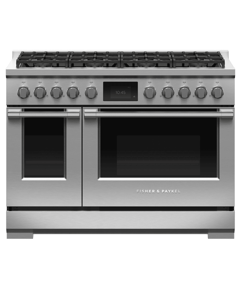 Fisher & Paykel RDV3488L Dual Fuel Range, 48", 8 Burners, Self-Cleaning, Lpg