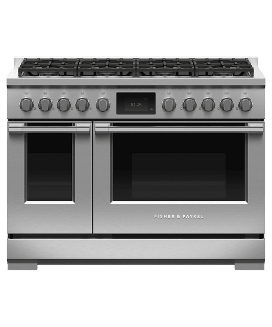 Fisher & Paykel RDV3488L Dual Fuel Range, 48", 8 Burners, Self-Cleaning, Lpg