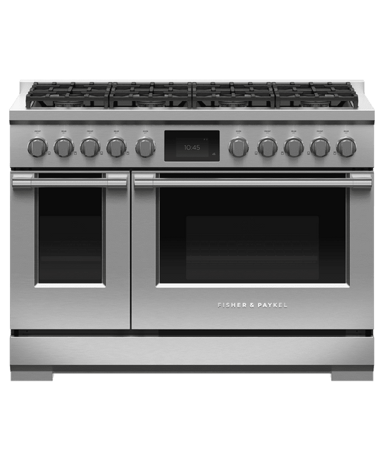 Fisher & Paykel RDV3488L Dual Fuel Range, 48", 8 Burners, Self-Cleaning, Lpg