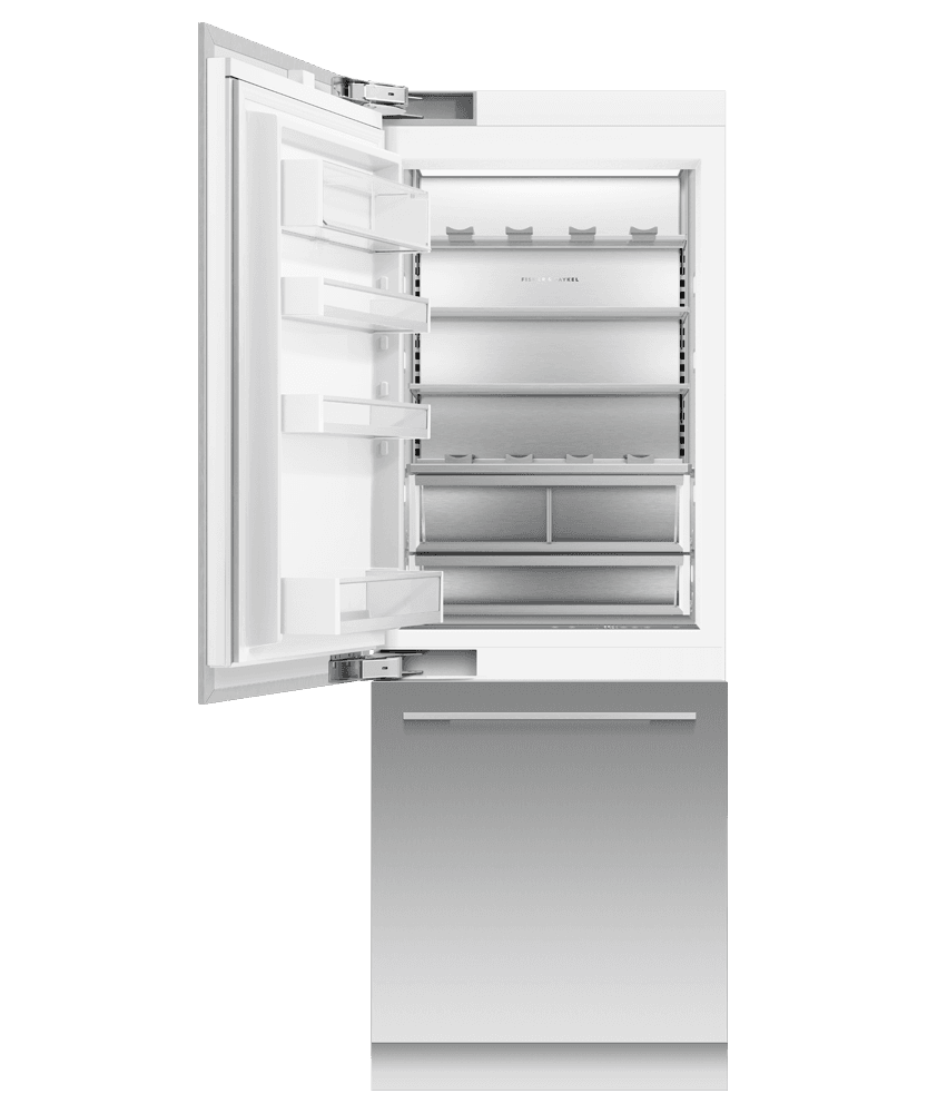 Fisher & Paykel RS3084WRUK1 Integrated Refrigerator Freezer, 30", Ice & Water