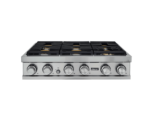 Dacor DTT36M876LS 36" Rangetop, Stainless Steel, Natural Gas