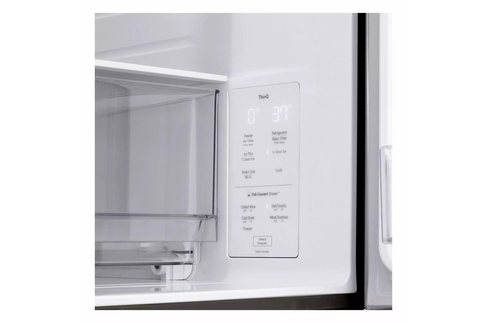 Lg LF29S8330D 29 Cu. Ft. Smart Standard-Depth Max™ 4-Door French Door Refrigerator With Full-Convert Drawer™