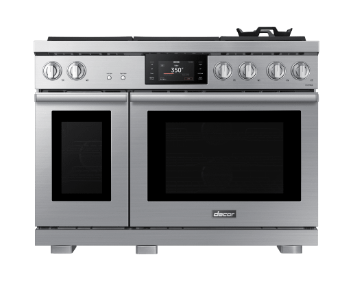 Dacor DOP48T960DS 48" Dual-Fuel Range, Silver Stainless, Natural Gas/Liquid Propane