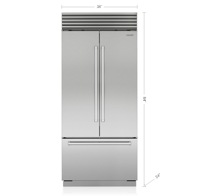 Sub-Zero CL3650UFDSP 36" Classic French Door Refrigerator/Freezer