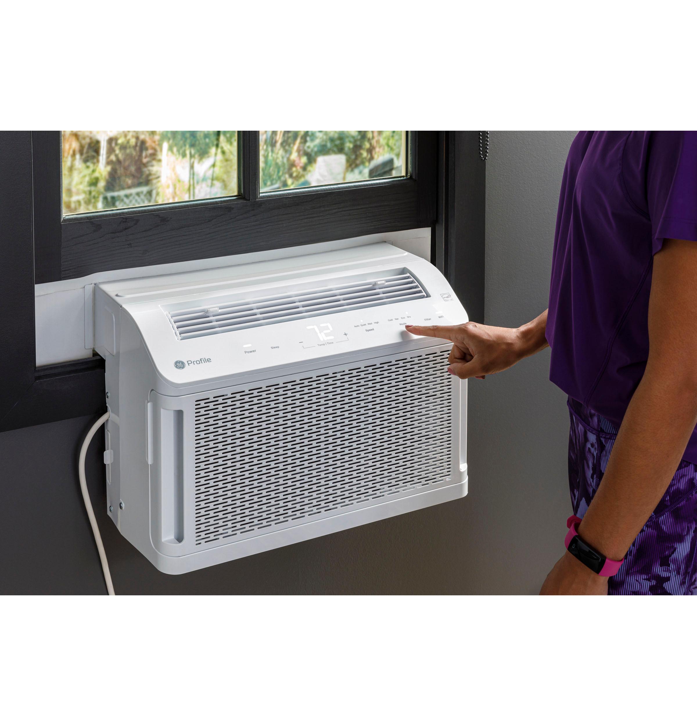 Ge Appliances PHNT12CC Ge Profile Clearview™ 12,200 Btu Inverter Smart Ultra Quiet Window Air Conditioner For Large Rooms Up To 550 Sq. Ft.