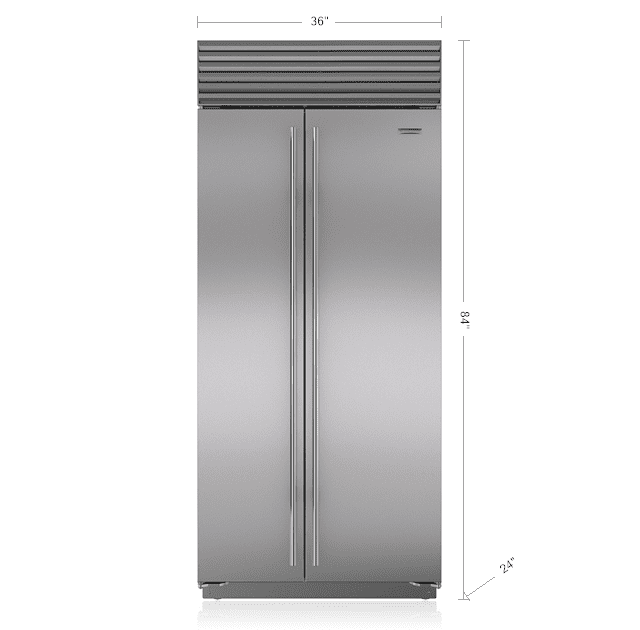 Sub-Zero BI36SSPH 36" Classic Side-By-Side Refrigerator/Freezer