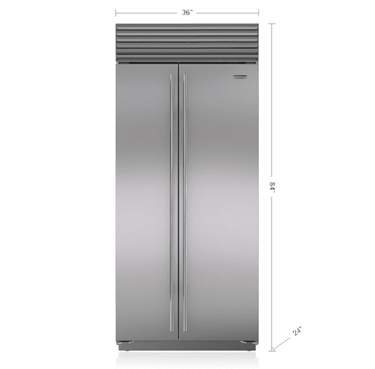 Sub-Zero BI36SSPH 36" Classic Side-By-Side Refrigerator/Freezer