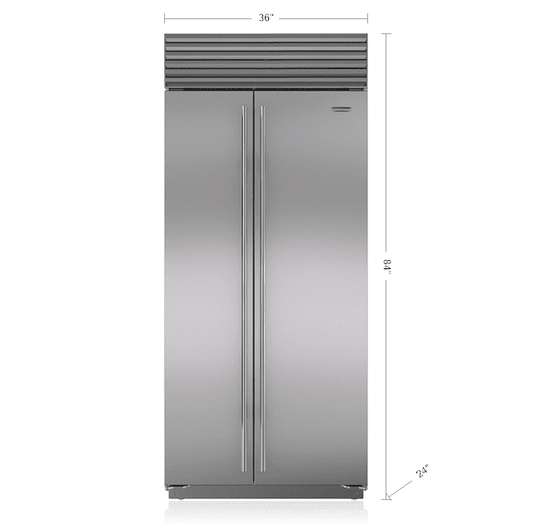 Sub-Zero BI36SSTH 36" Classic Side-By-Side Refrigerator/Freezer