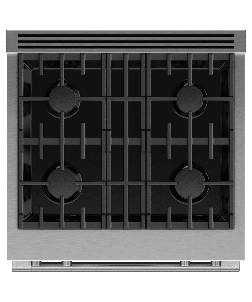 Fisher & Paykel RDV3304L Dual Fuel Range, 30", 4 Burners, Self-Cleaning, Lpg