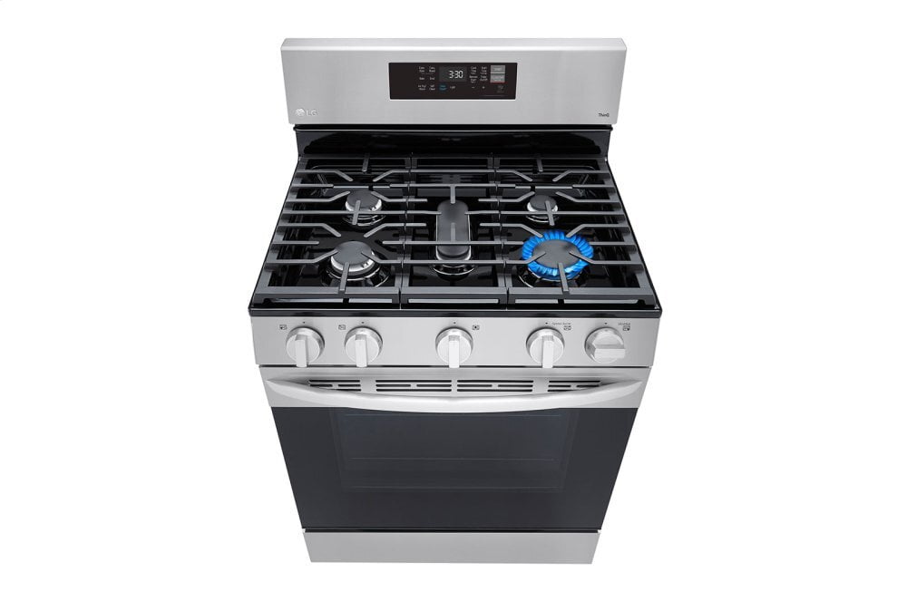 Lg LRGL5823S 5.8 Cu Ft. Smart Wi-Fi Enabled Fan Convection Gas Range With Air Fry & Easyclean®