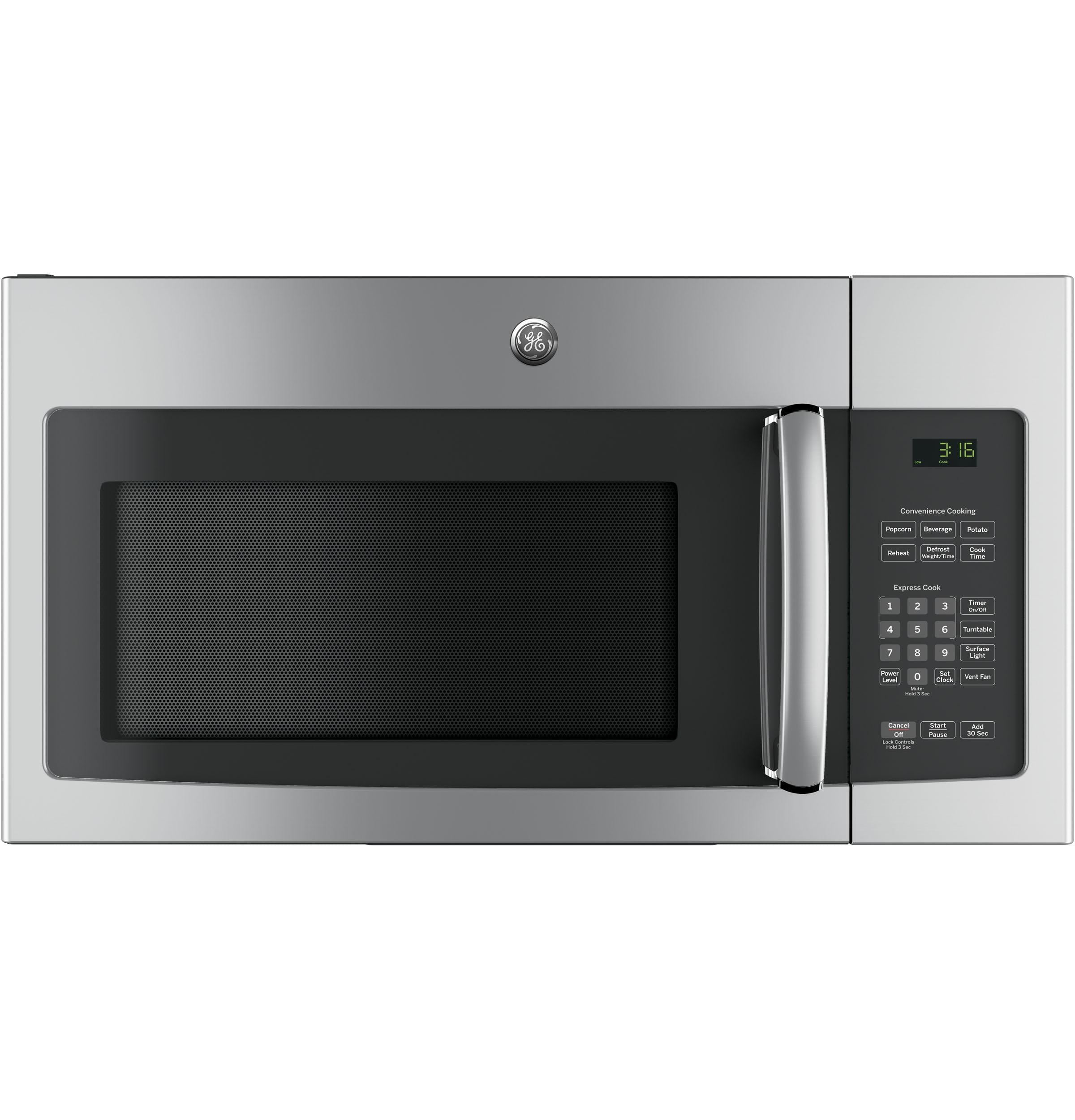Ge Appliances JNM3163RJSS Ge® 1.6 Cu. Ft. Over-The-Range Microwave Oven With Recirculating Venting