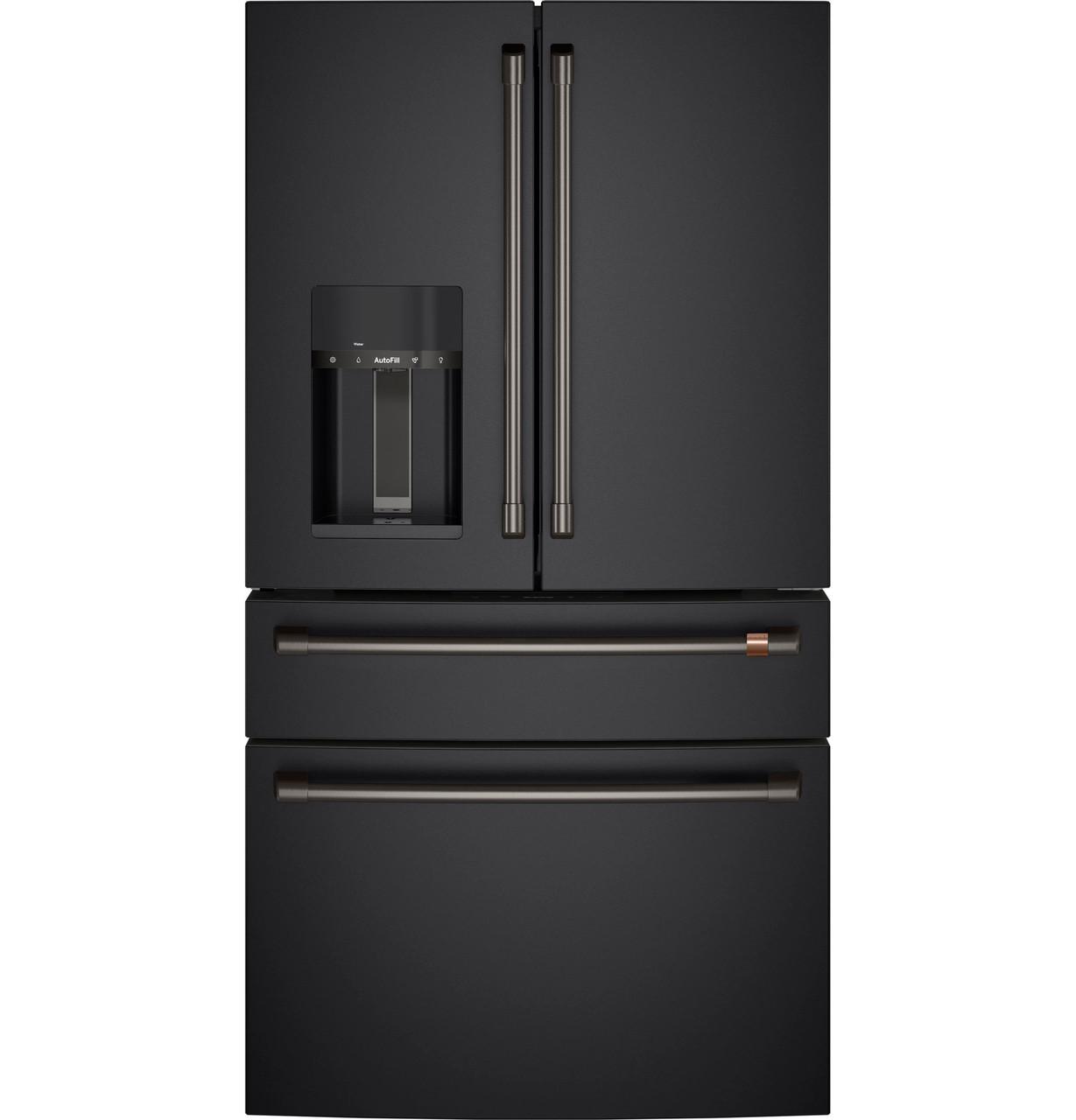 Cafe CXE22DP3PD1 Café&#8482; Energy Star® 22.3 Cu. Ft. Smart Counter-Depth 4-Door French-Door Refrigerator