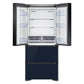 Samsung RQ48T94B277 17.3 Cu. Ft. Smart Kimchi & Specialty 4-Door French Door Refrigerator In White-Navy Glass