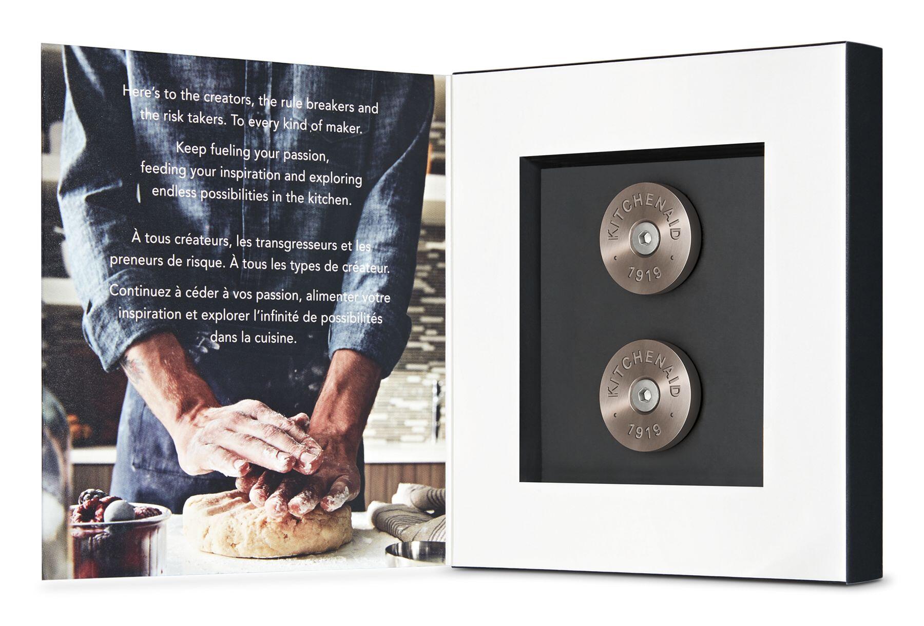 Kitchenaid W11368841BN Kitchenaid® Commercial-Style Range Handle Medallion Kit - Bronze