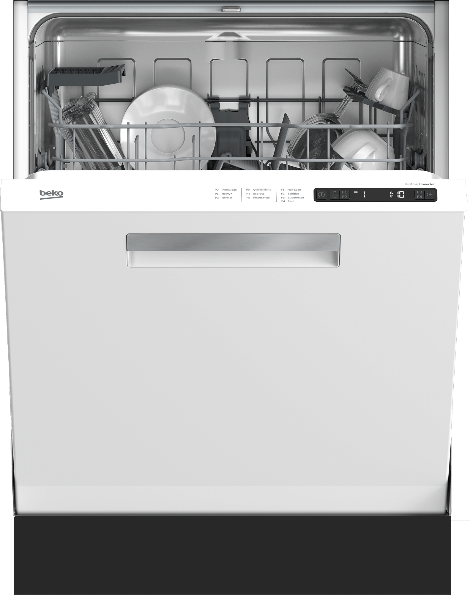 Beko DDN25402W Full Size Dishwasher With (14 Place Settings, 48.0