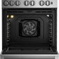 Blomberg Appliances BDF30522SS 30In Dual Fuel 5 Burner Range With 5.7 Cu Ft Self Clean Oven, Slide-In Style