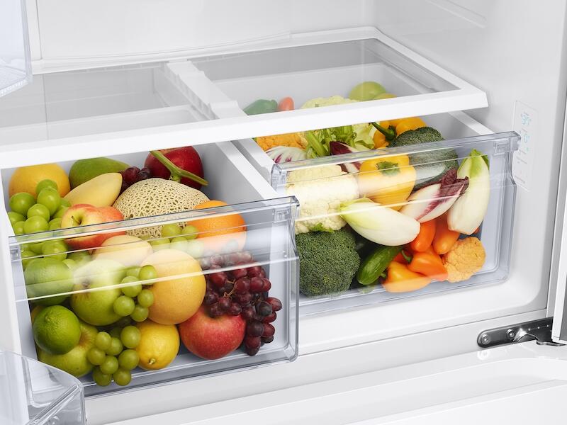 Samsung RF20A5101WW 19.5 Cu. Ft. Smart 3-Door French Door Refrigerator In White