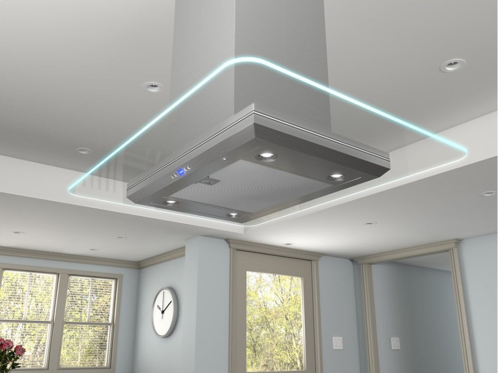 Zephyr ZVNE42AG 42" Verona Island Hood W/715Cfm Blower,5 Speed Levels,Act,Dcbl Supprsson