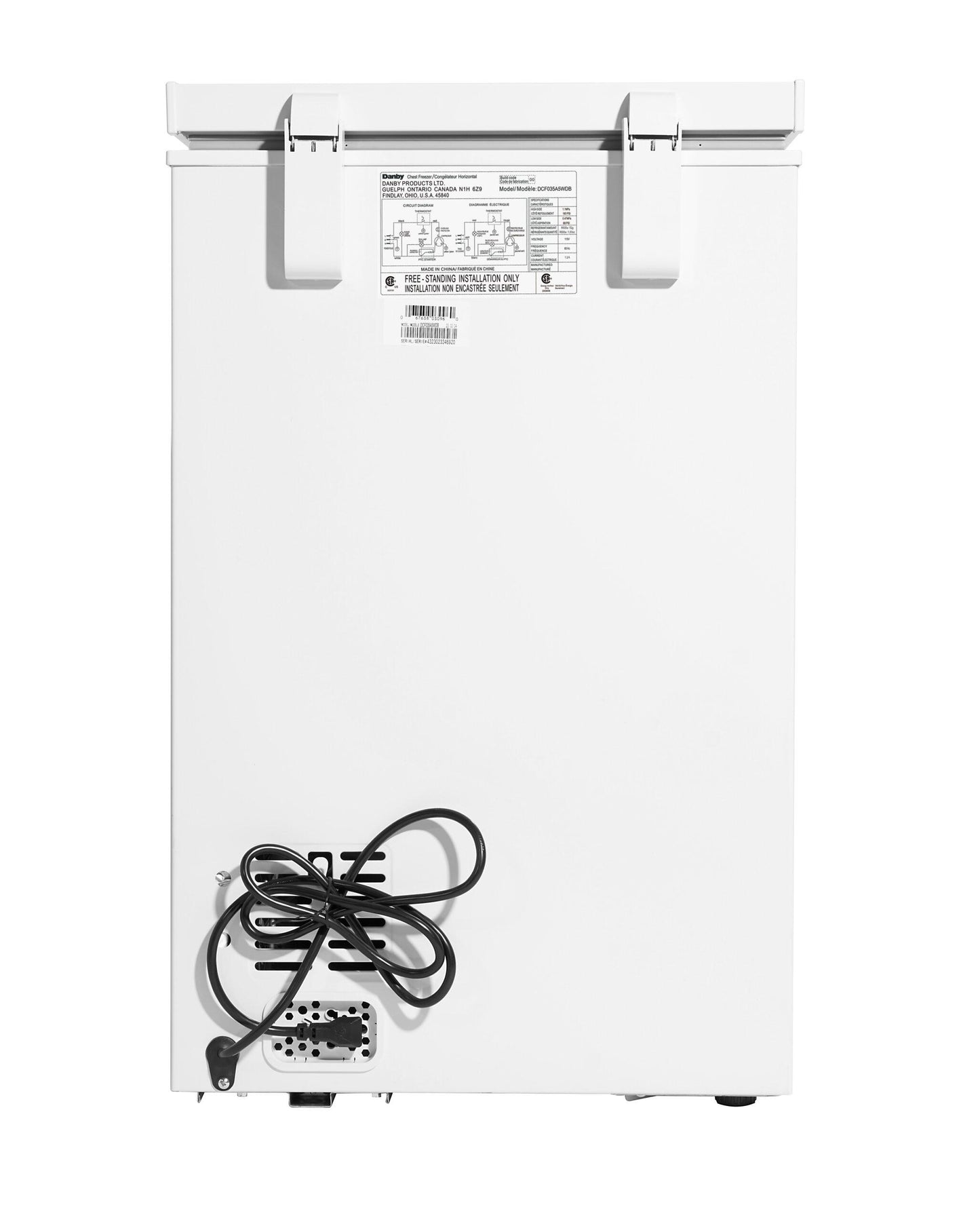 Danby DCF035A5WDB Danby 3.5 Cu. Ft. Chest Freezer In White