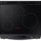 Samsung NE63B8211SG 6.3 Cu. Ft. Smart Instant Heat Induction Slide-In Range In Black Stainless Steel