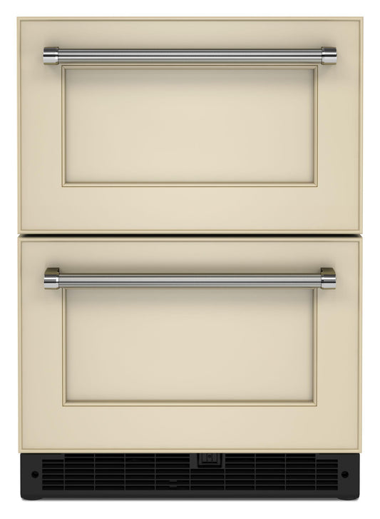 Kitchenaid KUDR204KPA 24" Panel-Ready Undercounter Double-Drawer Refrigerator - Panel Ready Pa