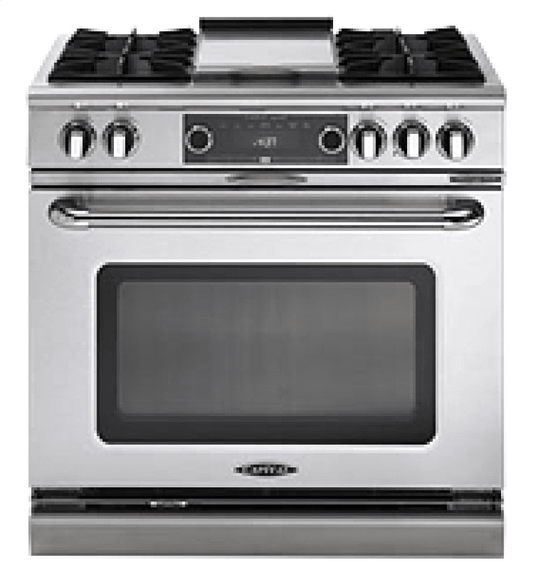 Capital COB362B2 Connoisseurian 36" Dual Fuel Self Clean Range
