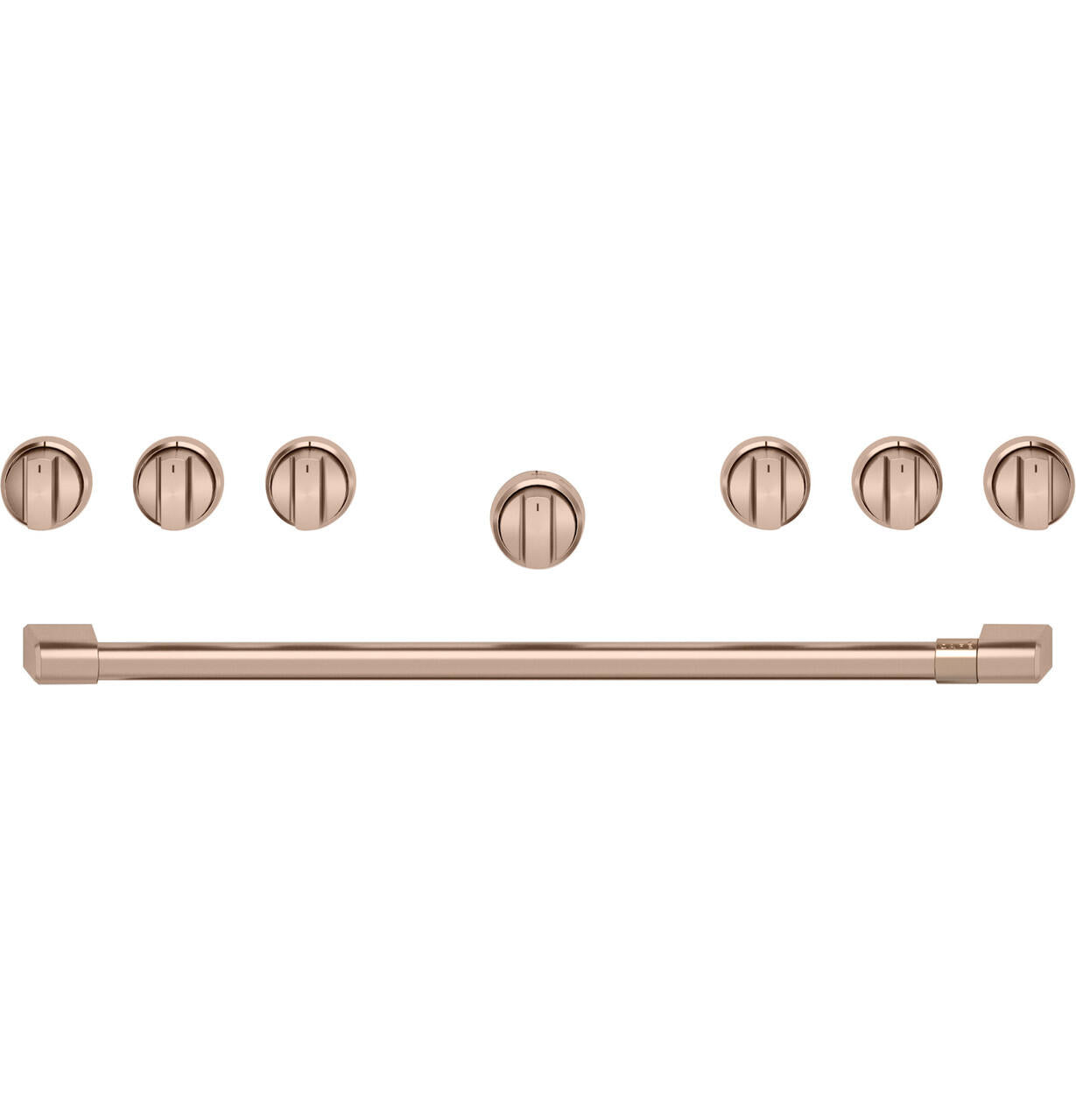 Cafe CXPR6HKPTCU Café&#8482; 36" Brushed Copper Handle & Knob Set For Pro Range And Rangetop